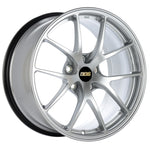 BBS RI-A 18x9.5 5x114.3 ET22 Diamond Silver Wheel -82mm PFS/Clip Required