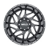 Weld Off-Road W117 20X9 Fulcrum 5X139.7 5X150 ET00 BS5.00 Gloss Black MIL 110.2