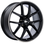 BBS CI-R 19x10 5x112 ET25 Satin Black Polished Rim Protector Wheel -82mm PFS/Clip Required