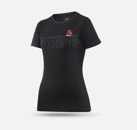 Akrapovic Womens Corpo T-Shirt Black - 2XL