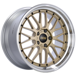 BBS LM 19x9 5x114.3 ET38 Gold Center Diamond Cut Lip Wheel - 82mm PFS/Clip Required