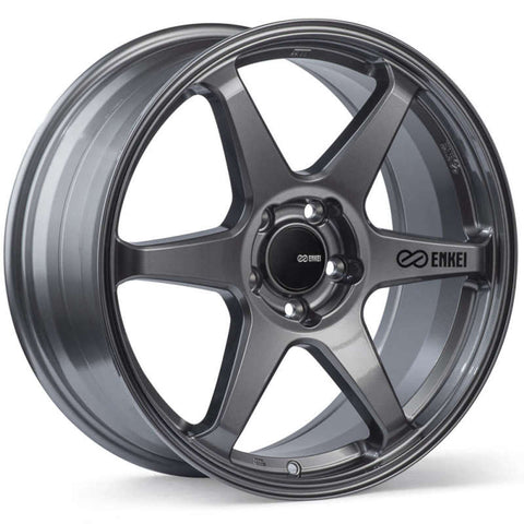 Enkei T6R 18x8 45mm Offset 5x100 Bolt Pattern 72.6 Bore Gloss Gunmetal Wheel