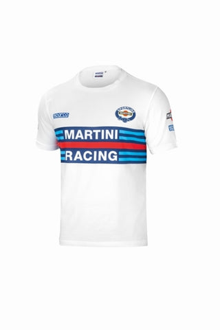 Sparco T-Shirt Martini-Racing Medium White