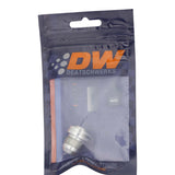 DeatschWerks 8AN Male Flare with Aluminum Weld On Fitting - Anodized Raw Aluminum