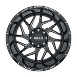 Weld Off-Road W117 22X10 Fulcrum 8X170 ET-18 BS4.75 Gloss Black MIL 125.1