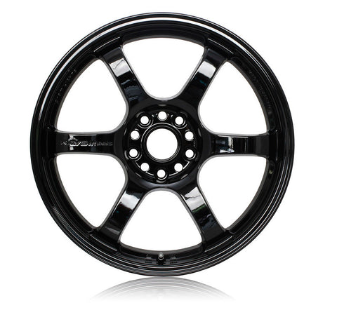 Gram Lights 57CR 18x7.5 +40 5-114.3 Gloss Black Wheel