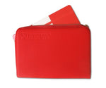 Akrapovic Leather Zip Notebook (M) red