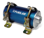 Fuelab Prodigy Reduced Size Carb In-Line Fuel Pump w/Internal Bypass - 800 HP - Blue