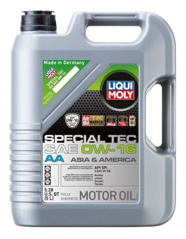 LIQUI MOLY 5L Special Tec AA Motor Oil SAE 0W16 - Single