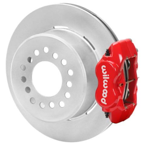 Wilwood Forged Dynalite P/S Park Brake Kit Drilled Red 15 Bolt 2.75in Offset Plain Faced Rotor