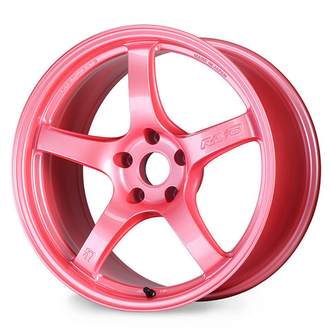 Gram Lights 57CR 18x10.5 +12 5-114.3 Sakura Pink Wheel