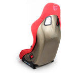 NRG FRP Bucket Seat ULTRA Edition - Medium (Red Alcantara/Pearlized Back)