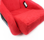 NRG FRP Bucket Seat ULTRA Edition - Medium (Red Alcantara/Pearlized Back)