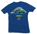 Aeromotive Drift Car Logo Blue T-Shirt - XX-Large