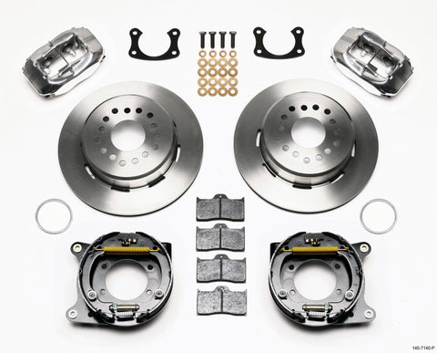 Wilwood Forged Dynalite P/S Park Brake Kit Polished New Big Ford 2.50in Offset