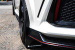 Rally Armor 17-21 Honda Civic Type R White UR Mud Flap w/ Black Logo