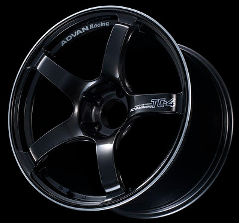 Advan TC4 17x7.5 +40 4-100 Black Gunmetallic & Ring Wheel