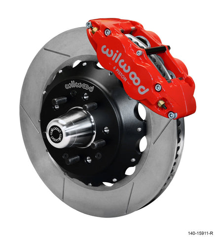 Wilwood Narrow Superlite 6R Front Big Brake Kit 14.00in GT competition Series Rotor - Red