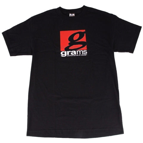 Grams Performance and Design Logo Black T-Shirt - XL