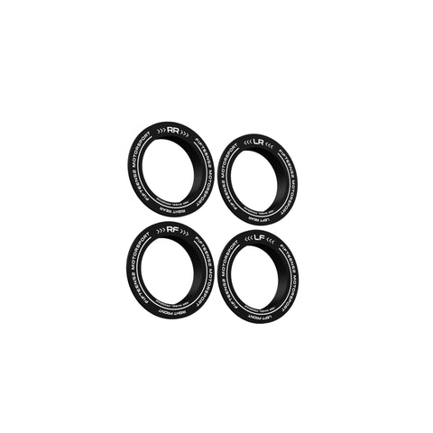 fifteen52 Holeshot RSR Center Ring - Corner Designation Set of Four - Black