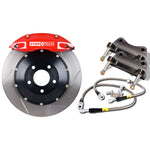 StopTech 91-05 Acura NSX Front BBK w/Red ST-40 Calipers Slotted 328x28mm Rotors Pads and SS Lines