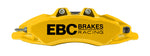 EBC Racing 17-21 Honda Civic Type-R (FK8) Yellow Apollo-6 Calipers 380mm Rotors Front Big Brake Kit
