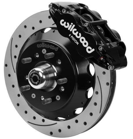 Wilwood 70-81 FBody/75-79 A&XBody FNSL6R Frt Brk Kit 12.88in D/S Rtr Blk Caliper Use w/ PD Spindle