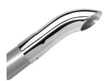 Borla Universal Polished Tip Single Round Turndown/Turnout (inlet 2 1/2in. Outlet 2 1/2in) *NO Retur