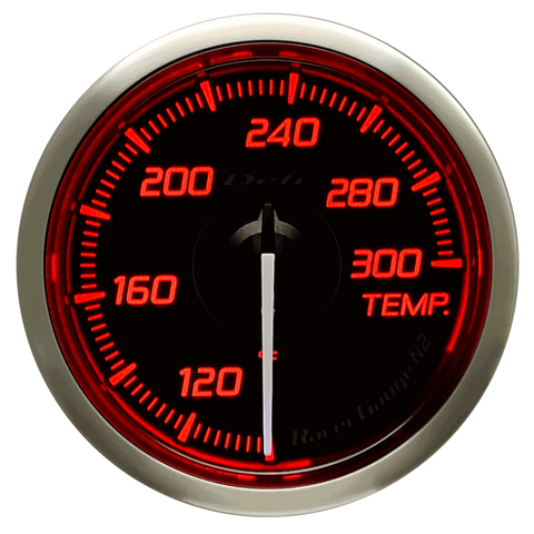 DEFI Racer Temp Gauge N2 52mm (US) Red