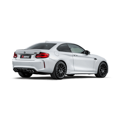 Akrapovic 2018+ BMW M2 Competition/M2 CS (F87N) Slip-On Line (Titanium) w/Carbon Fiber Tips