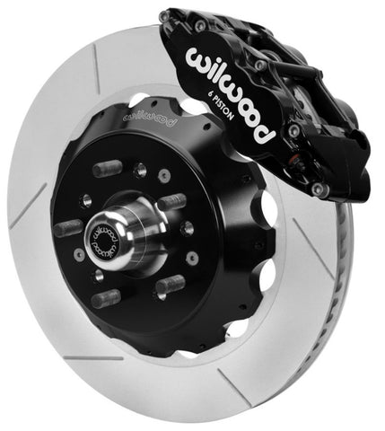 Wilwood 70-81 FBody/75-79 A&XBody FNSL6R Frt BBK 14in Rtr Blk Calipers Use w/ Pro Drop Spindle