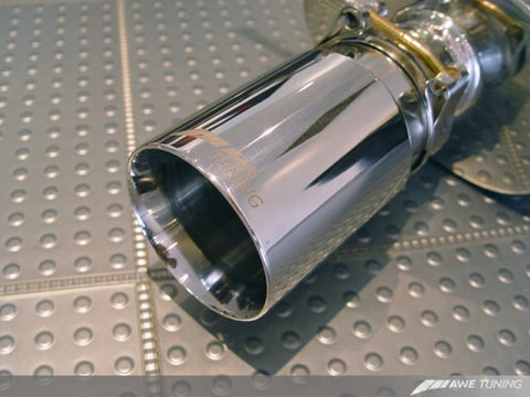 AWE Tuning Audi B6 S4 Track Edition Exhaust - Polished Silver Tips