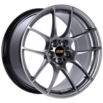 BBS RF 18x9 5x114.3 ET48 Diamond Black Wheel -82mm PFS/Clip Required
