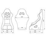 NRG FIA Competition Seat w/Competition Fabric & FIA Homologated Free Driving Position