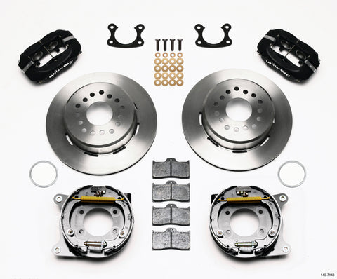 Wilwood Forged Dynalite P/S Park Brake Kit Small Ford 2.66in Offset