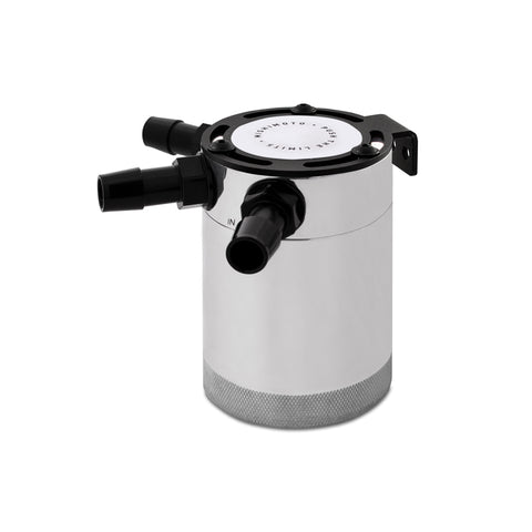 Mishimoto Compact Baffled Oil Catch Can - 3-Port - Polished