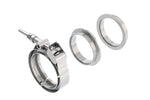 Borla Universal 2.25in Stainless Steel 3pc V-Band Clamp w/ Male and Female Flanges