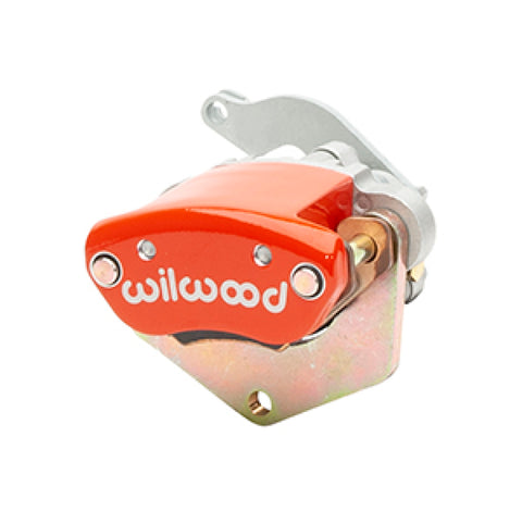 Wilwood Caliper-MC4 Mechanical-L/H - Red w/ Logo 1.19in Piston .81in Disc