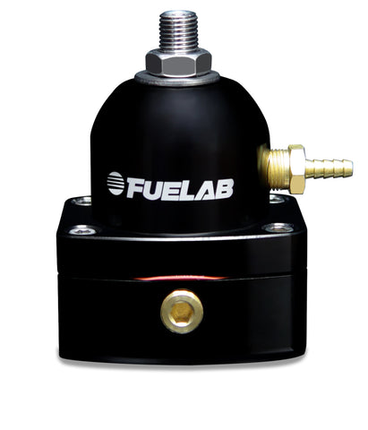 Fuelab 525 EFI Adjustable FPR In-Line 90-125 PSI (1) -6AN In (1) -6AN Return - Black