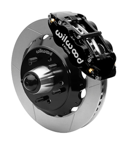 Wilwood Superlite 6R Front Brake Kit for 63-87 Chevy C10 Prospindle 13.06 in Diameter Black Calipers