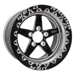 Weld S71 15x12.33 / 5x4.5 BP / 8.5in. BS Black Wheel (Low Pad) - Black Single Beadlock MT