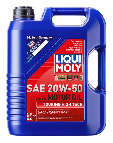 LIQUI MOLY 5L Touring High Tech Motor Oil SAE 20W50