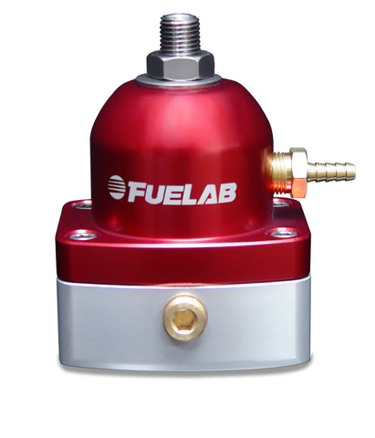 Fuelab 515 EFI Adjustable FPR Large Seat 25-90 PSI (2) -6AN In (1) -6AN Return - Red