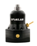 Fuelab 565 EFI Adjustable FPR 40-80 PSI (2) -10AN In (1) -10AN Return Max Flow Bypass - Black