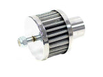 K&N Steel Base Chrome Top Crankcase Vent Filter 1in OD Vent / 2in OD / 1-1/2in H Stud Mount