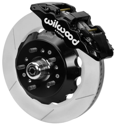 Wilwood 70-81 FBody/75-79 A&XBody AERO6 Frt BBK 14in Rtr Blk Calipers Use w/ Pro Drop Spindle