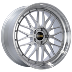 BBS LM 20x9 5x120 ET20 Diamond Silver Center Diamond Cut Lip Wheel -82mm PFS/Clip Required