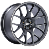 BBS CH-R 20x10.5 5x112 ET25 Satin Black Polished Rim Protector Wheel -82mm PFS/Clip Required