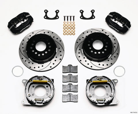 Wilwood Forged Dynalite P/S Park Brake Kit Drilled Small Ford 2.66in Offset