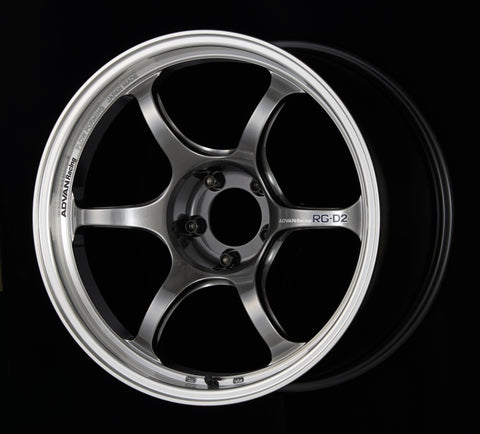 Advan RG-D2 15x5.5 +45 4-100 Machining & Racing Hyper Black Wheel